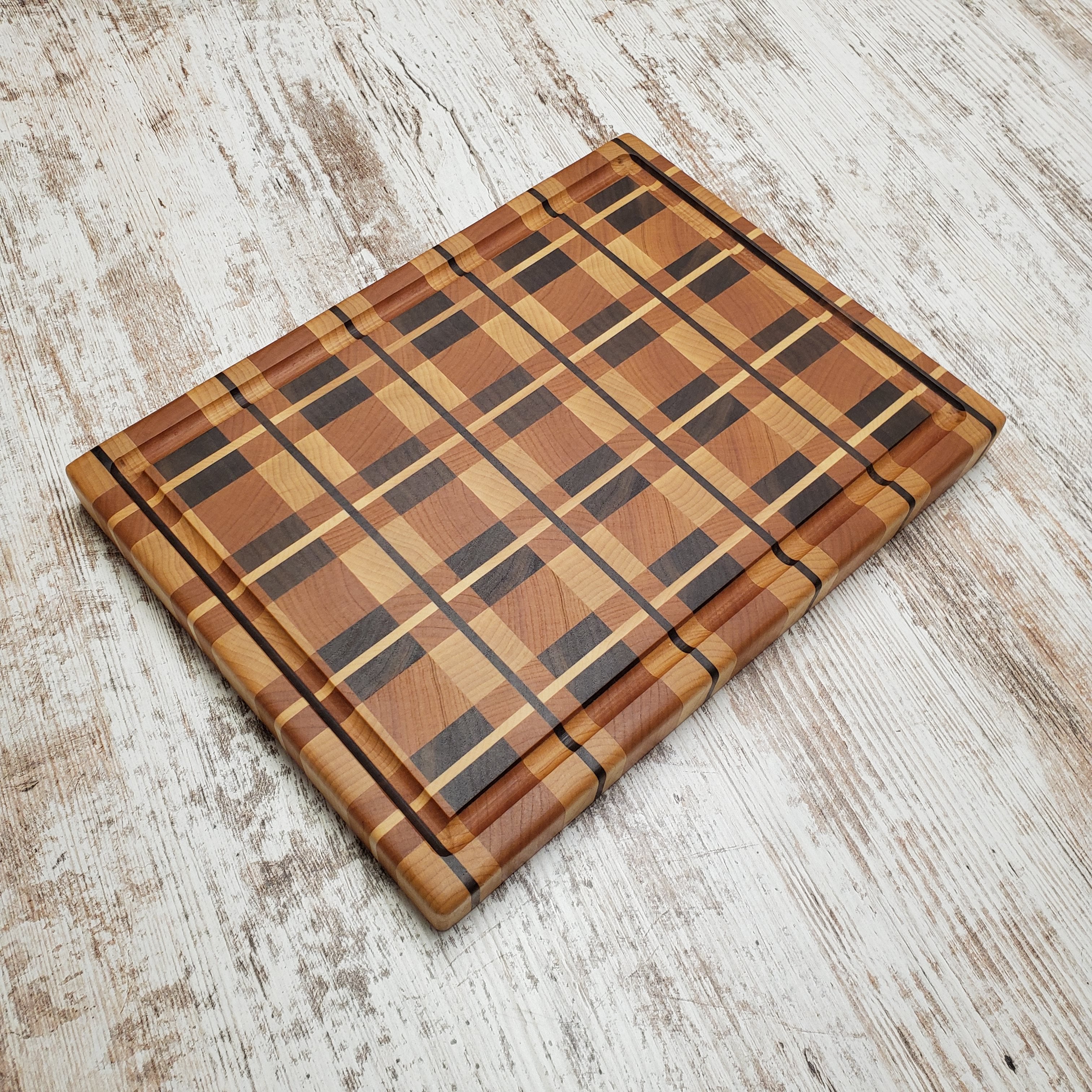 Plaid traeger cutting board.