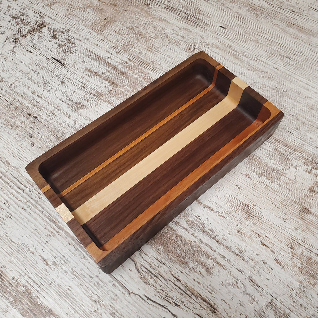 Small multi colored catch all tray
