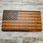 The American Flag chopping block