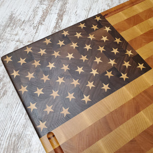 The American Flag chopping block