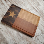 Texas flag chopping block