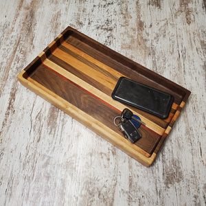 Large multi colored catch all tray