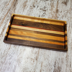 Large multi colored catch all tray