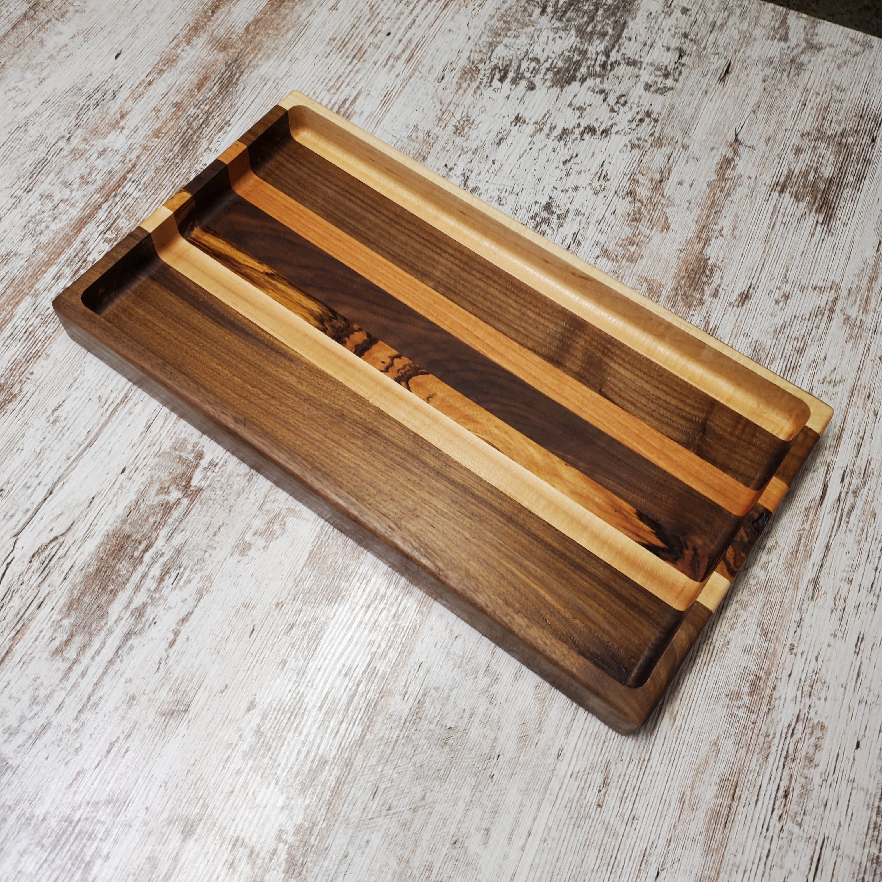 Large multi colored catch all tray