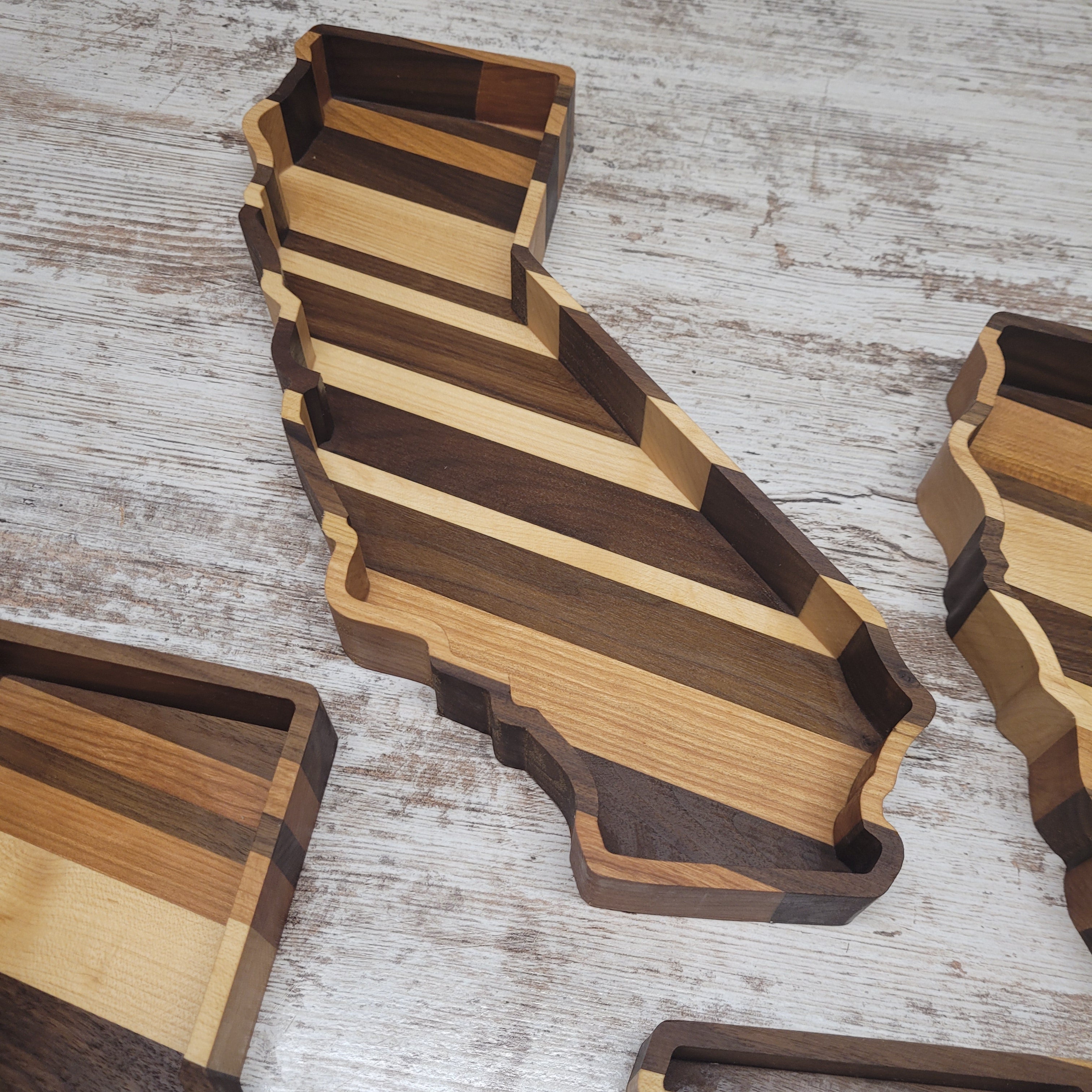 California shaped catch all trays