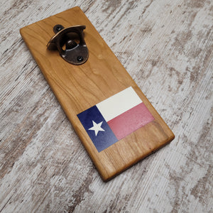 Texas flag epoxy magnetic bottle opener
