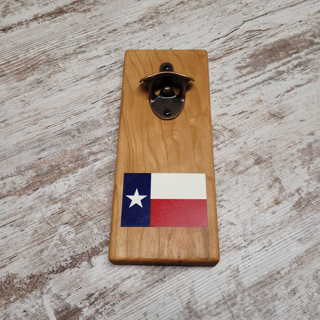 Texas flag epoxy magnetic bottle opener