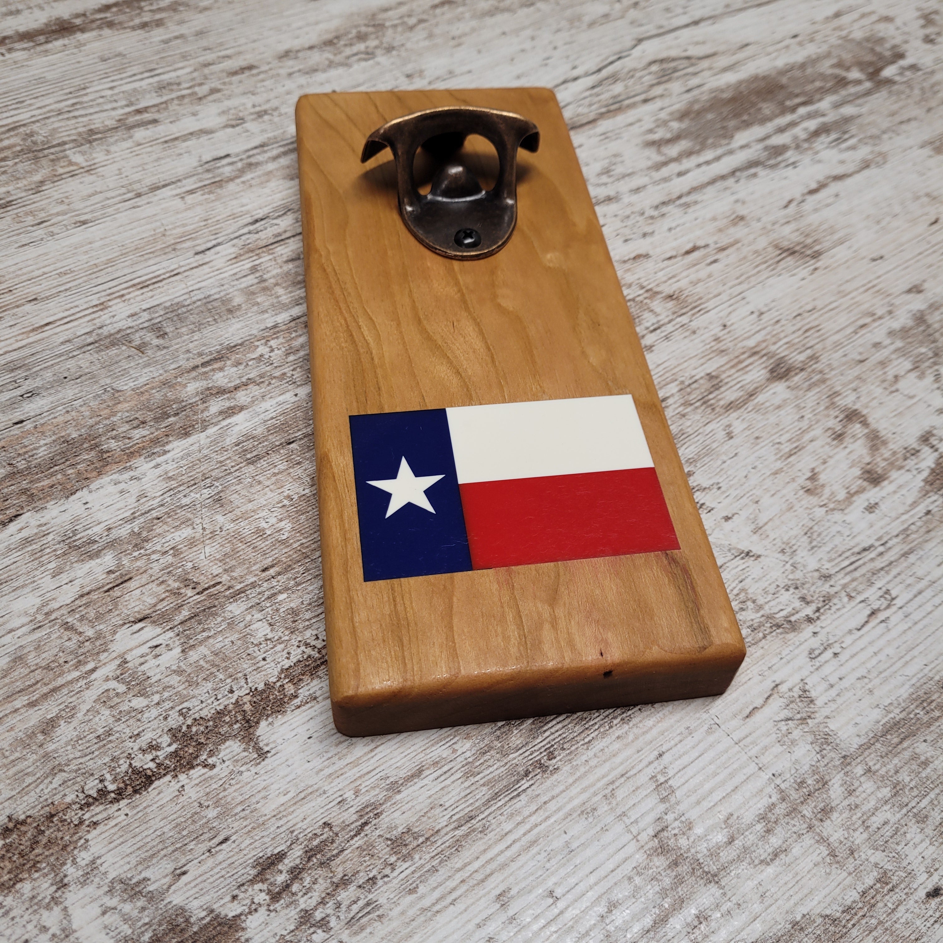 Texas flag epoxy magnetic bottle opener