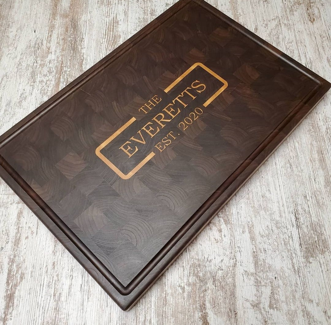 Name and year personlized cutting board (please read description carefully)